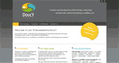 Desktop Screenshot of doucy-aromes.be