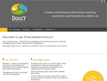 Tablet Screenshot of doucy-aromes.be
